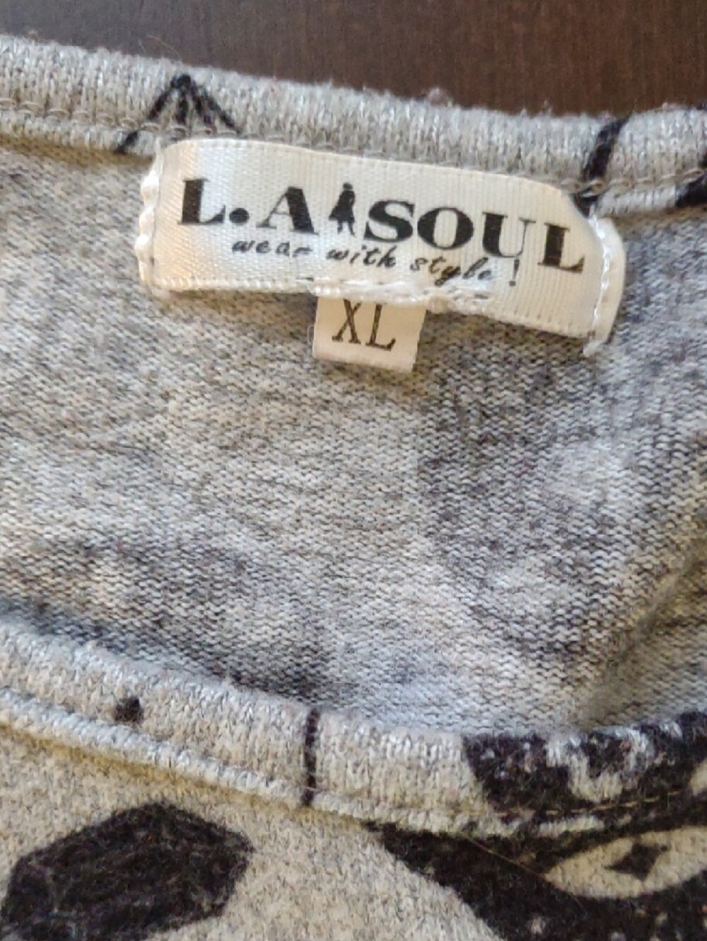 LaShu Girls' Gray Mini Dress with Black Cat Print - Picture 3 of 4